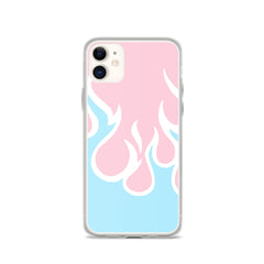 Inverted Flames Clear Case