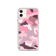 Pink Camo Clear Case