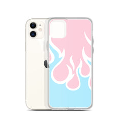 Inverted Flames Clear Case