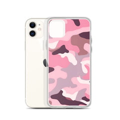 Pink Camo Clear Case