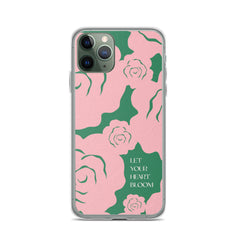 Let Your Heart Bloom Clear Case