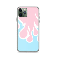 Inverted Flames Clear Case