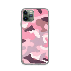 Pink Camo Clear Case