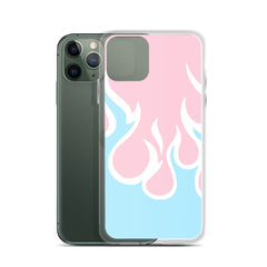 Inverted Flames Clear Case