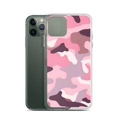 Pink Camo Clear Case