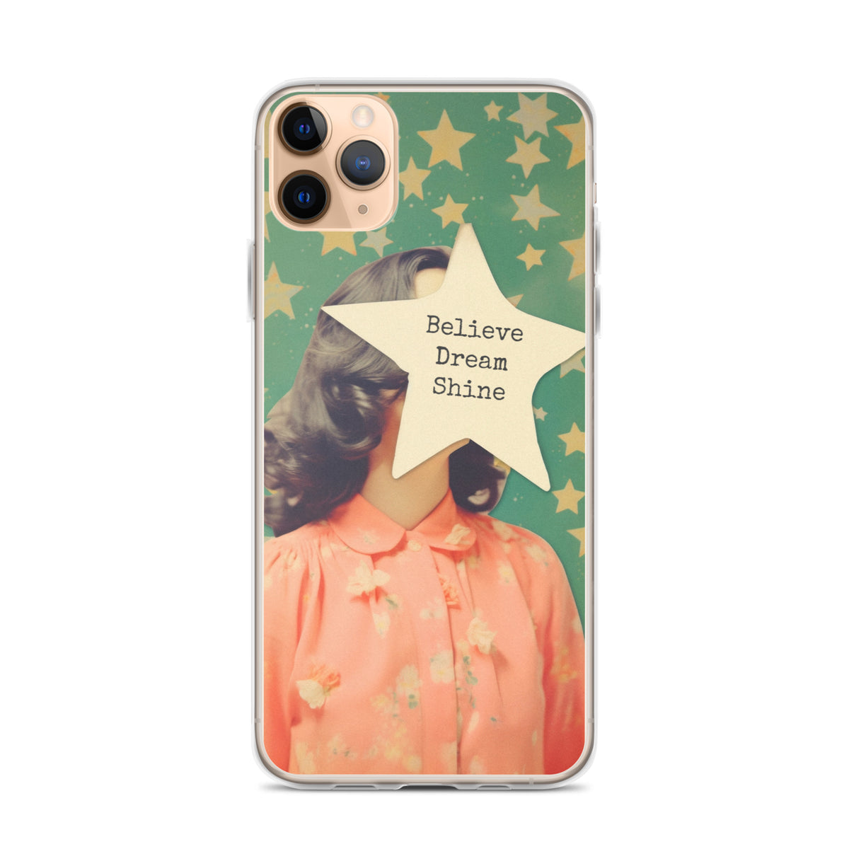 Believe Dream Shine Clear Case