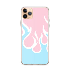 Inverted Flames Clear Case