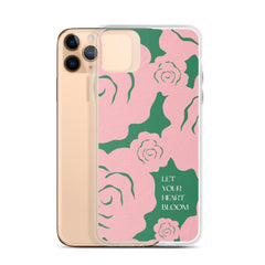 Let Your Heart Bloom Clear Case