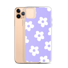 Purple Bloom Clear Case