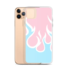 Inverted Flames Clear Case