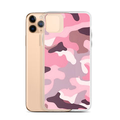 Pink Camo Clear Case