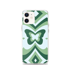 Green Butterfly Clear Case