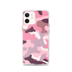 Pink Camo Clear Case