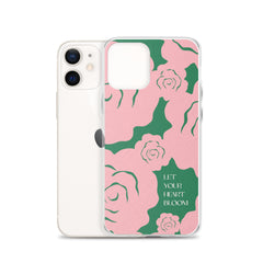 Let Your Heart Bloom Clear Case