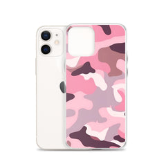 Pink Camo Clear Case