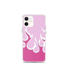 Pink Flames Clear Case