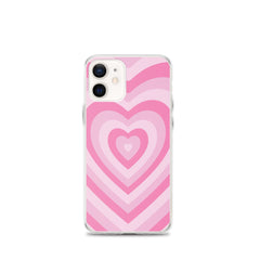 Pink Hearts Clear Case