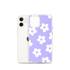 Purple Bloom Clear Case