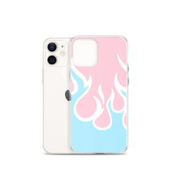 Inverted Flames Clear Case