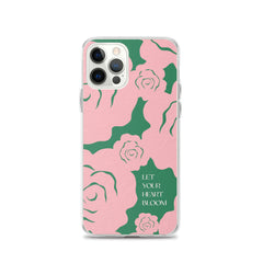 Let Your Heart Bloom Clear Case