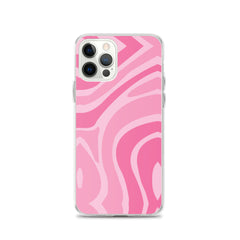 Pink Swirl Clear Case