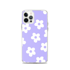 Purple Bloom Clear Case