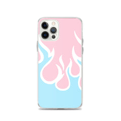 Inverted Flames Clear Case