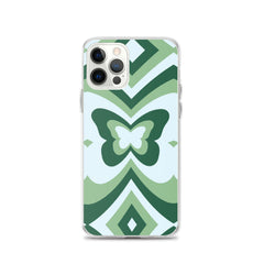 Green Butterfly Clear Case