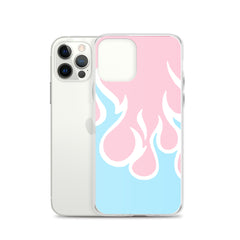 Inverted Flames Clear Case