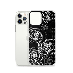 White Roses Clear Case