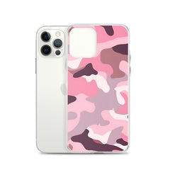 Pink Camo Clear Case