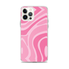 Pink Swirl Clear Case