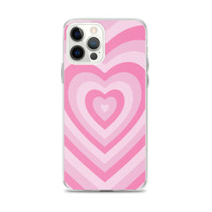 Pink Hearts Clear Case