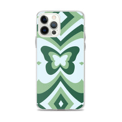 Green Butterfly Clear Case