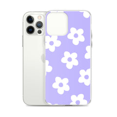 Purple Bloom Clear Case