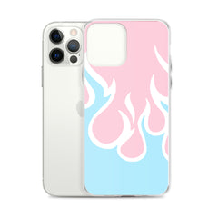 Inverted Flames Clear Case