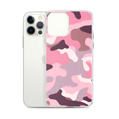 Pink Camo Clear Case