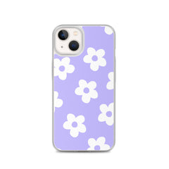 Purple Bloom Clear Case