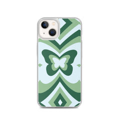 Green Butterfly Clear Case