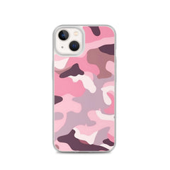 Pink Camo Clear Case