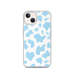 Blue Moo Moo Clear Case