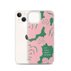 Let Your Heart Bloom Clear Case