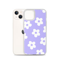 Purple Bloom Clear Case