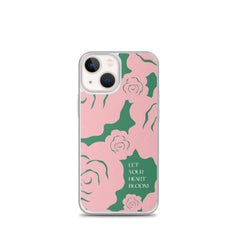 Let Your Heart Bloom Clear Case