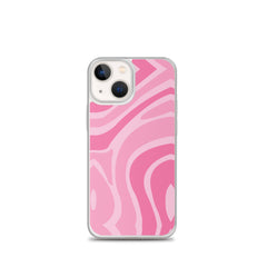 Pink Swirl Clear Case