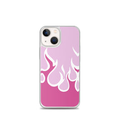 Pink Flames Clear Case