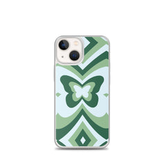 Green Butterfly Clear Case