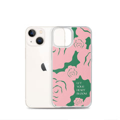 Let Your Heart Bloom Clear Case