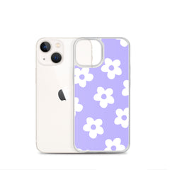 Purple Bloom Clear Case