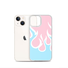 Inverted Flames Clear Case